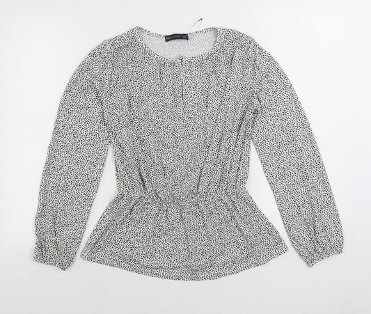 Womens UK Size 6 Marks and Spencer Black Basic Blouse