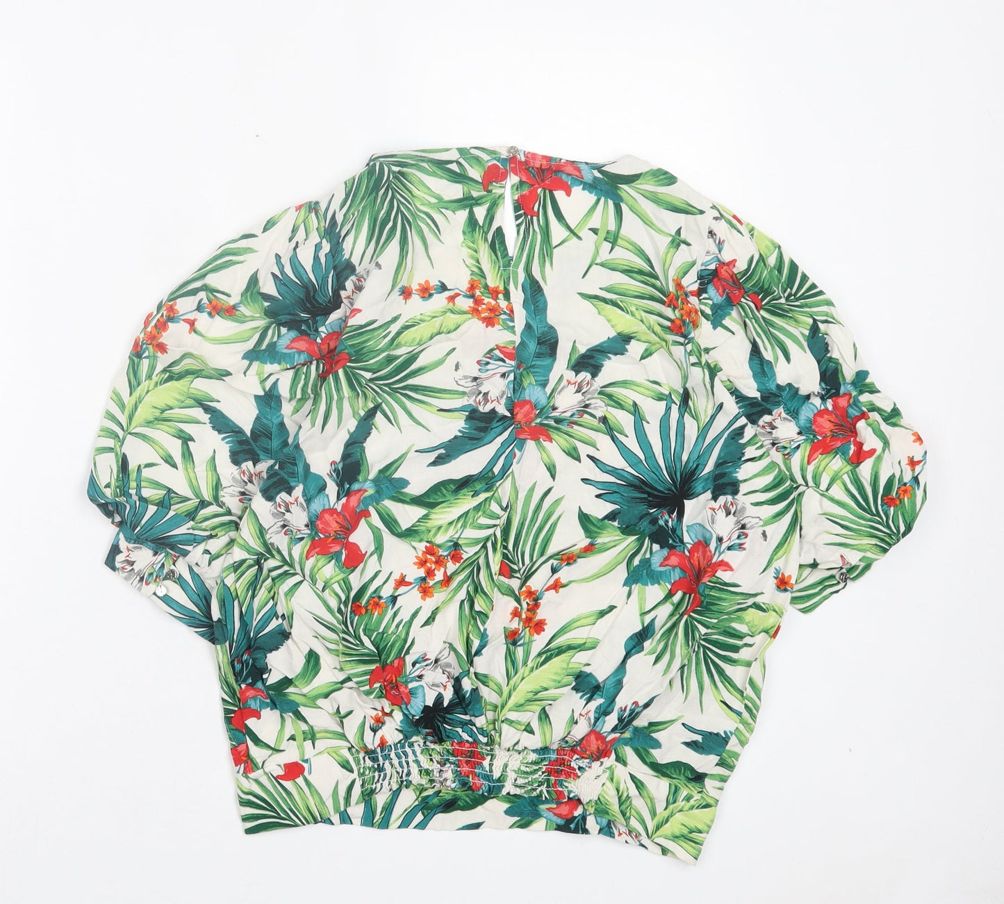 Womens UK Size 12 Dorothy Perkins Green Basic Blouse