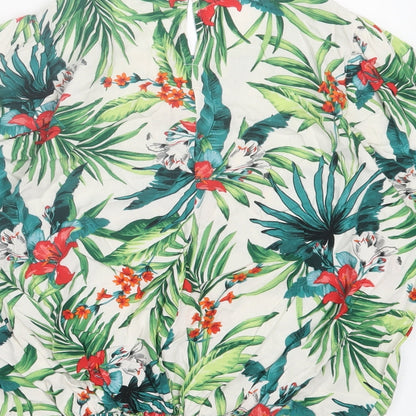 Womens UK Size 12 Dorothy Perkins Green Basic Blouse