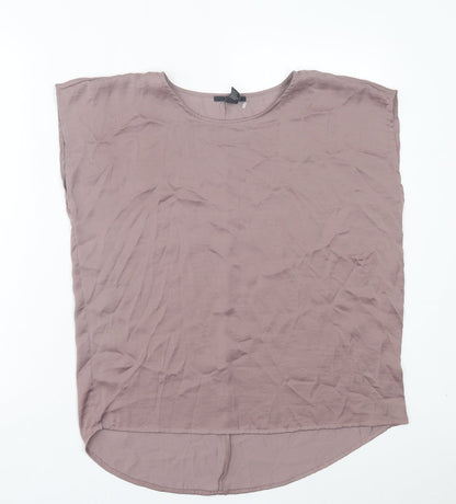 FOREVER 21 Womens Purple Polyester Basic Tank Size S Crew Neck