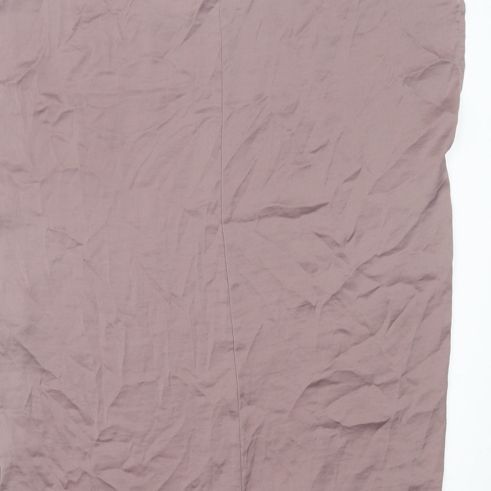 FOREVER 21 Womens Purple Polyester Basic Tank Size S Crew Neck