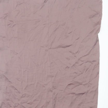 FOREVER 21 Womens Purple Polyester Basic Tank Size S Crew Neck