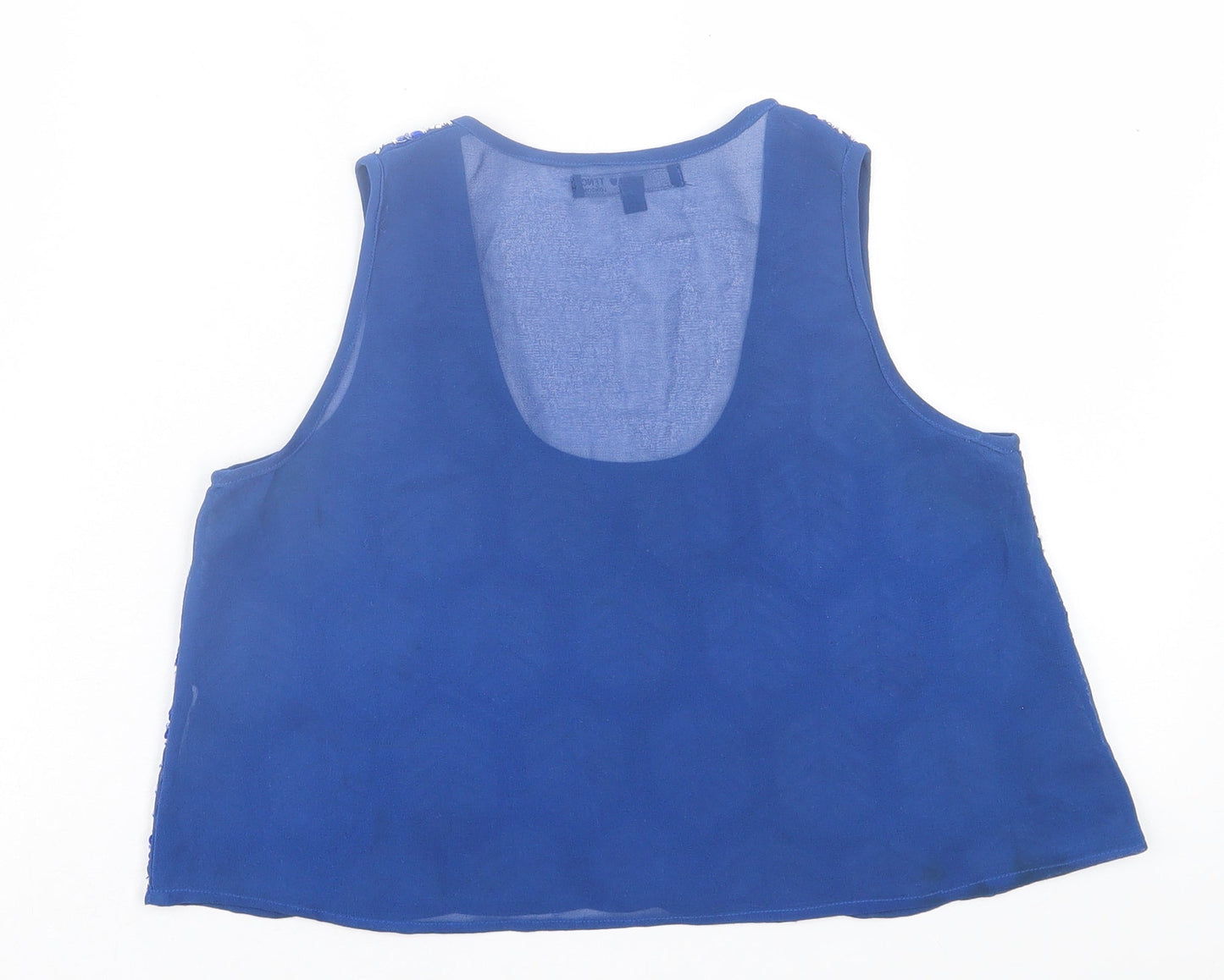 Womens UK Size S TFNC Blue Cropped Tank