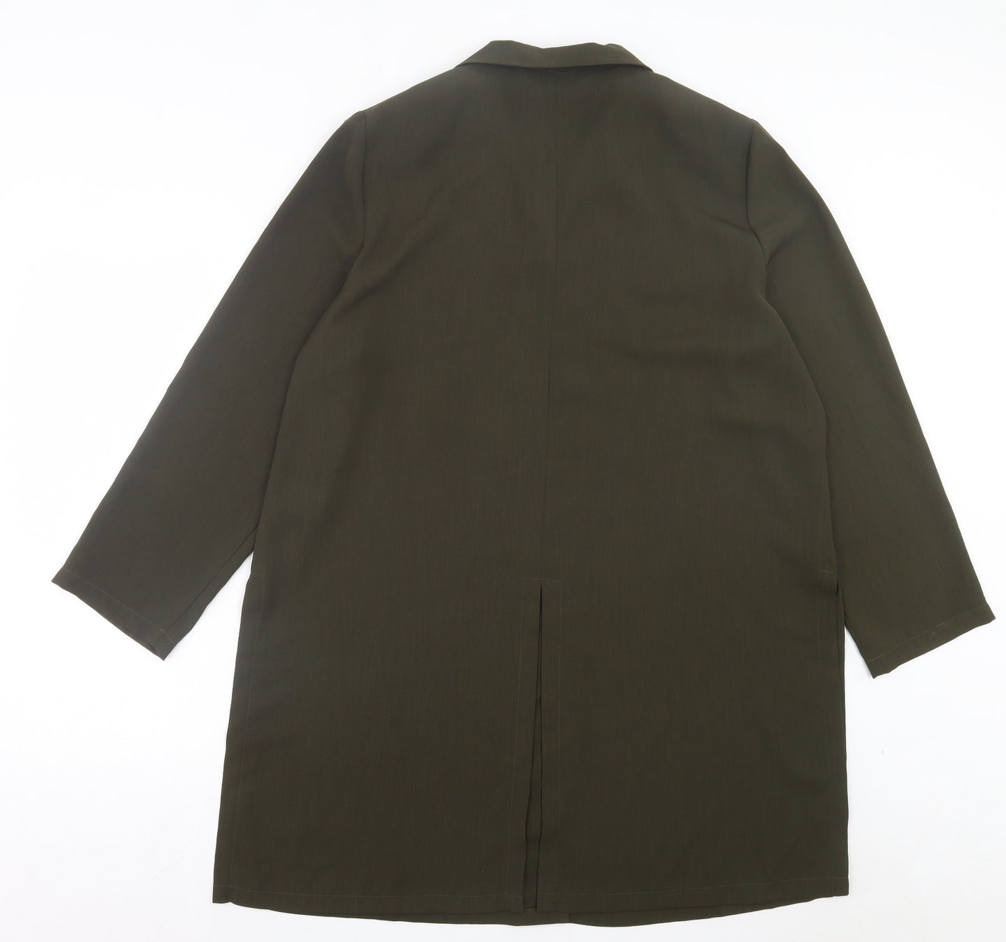 ELVI Womens Green Jacket Size 16 Button