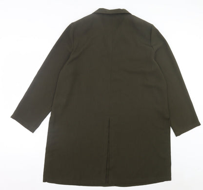 ELVI Womens Green Jacket Size 16 Button