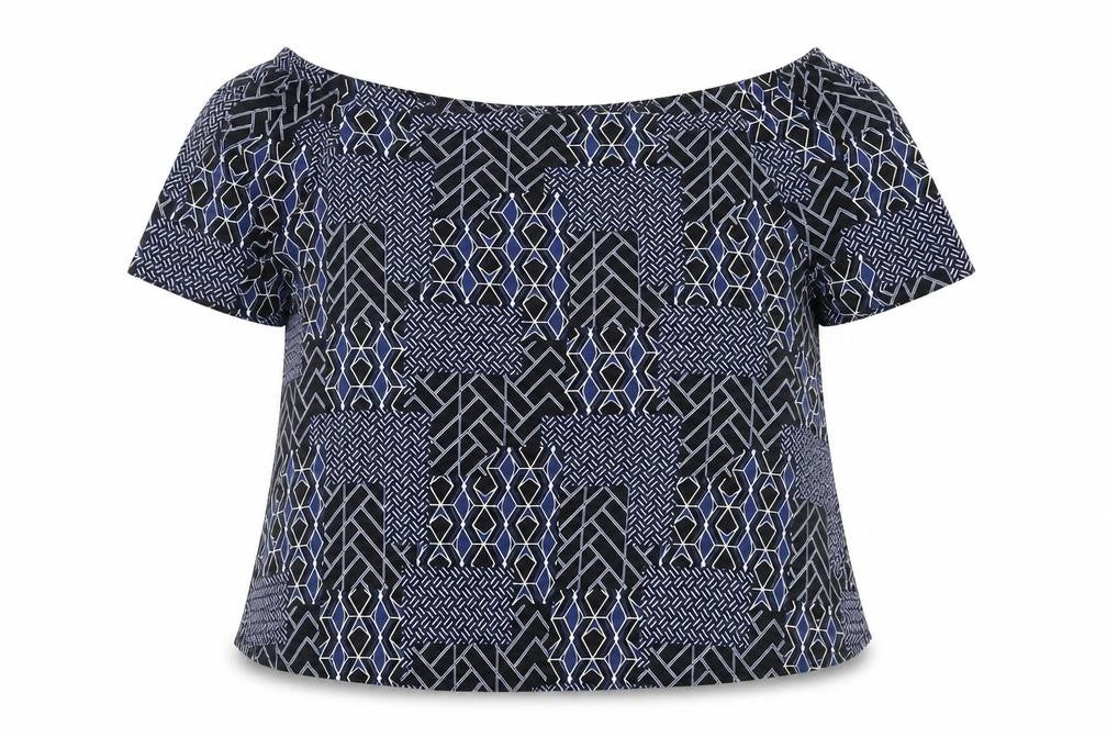 Womens UK Size 18 New Look Blue Basic Blouse