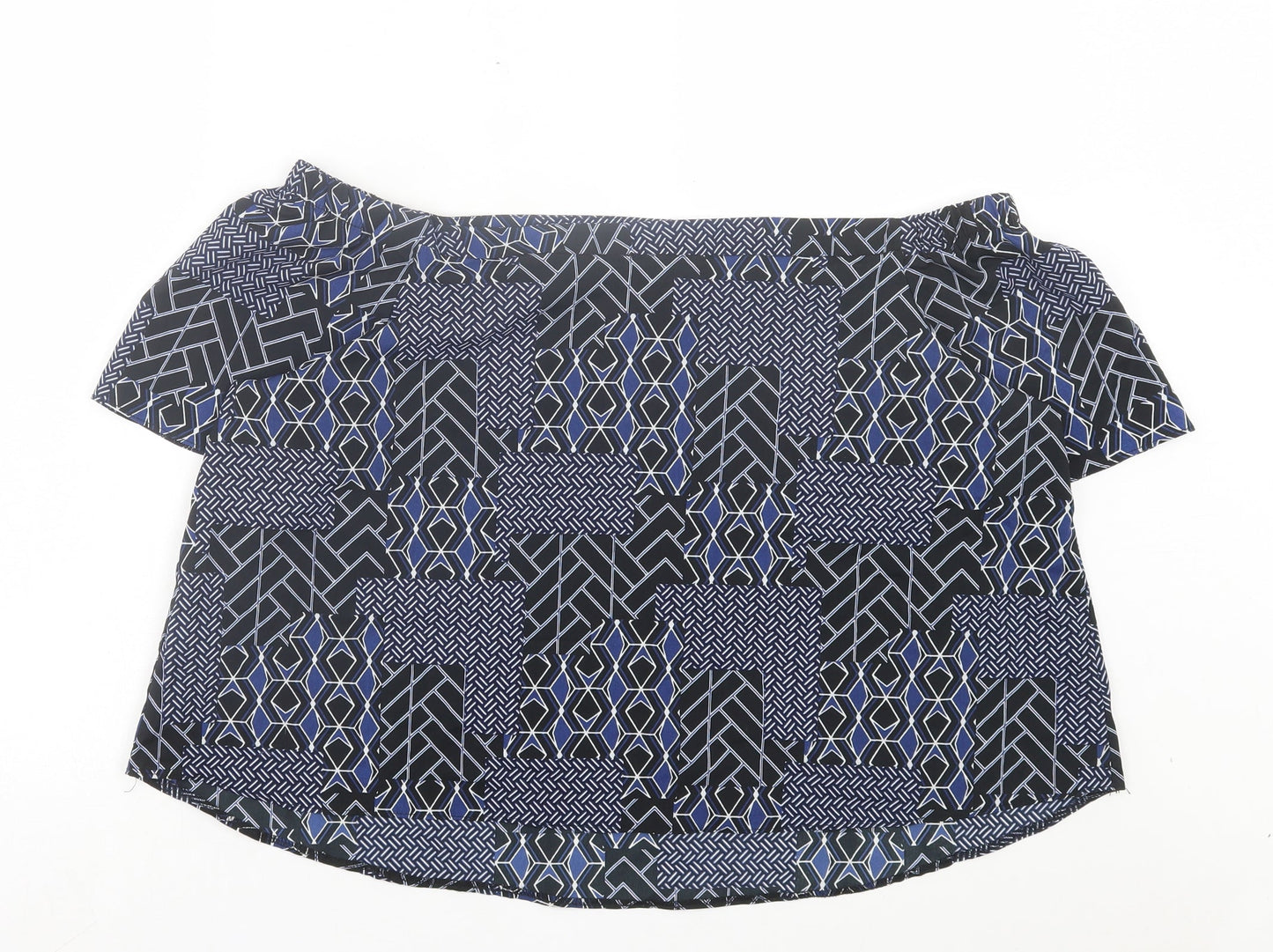 Womens UK Size 18 New Look Blue Basic Blouse