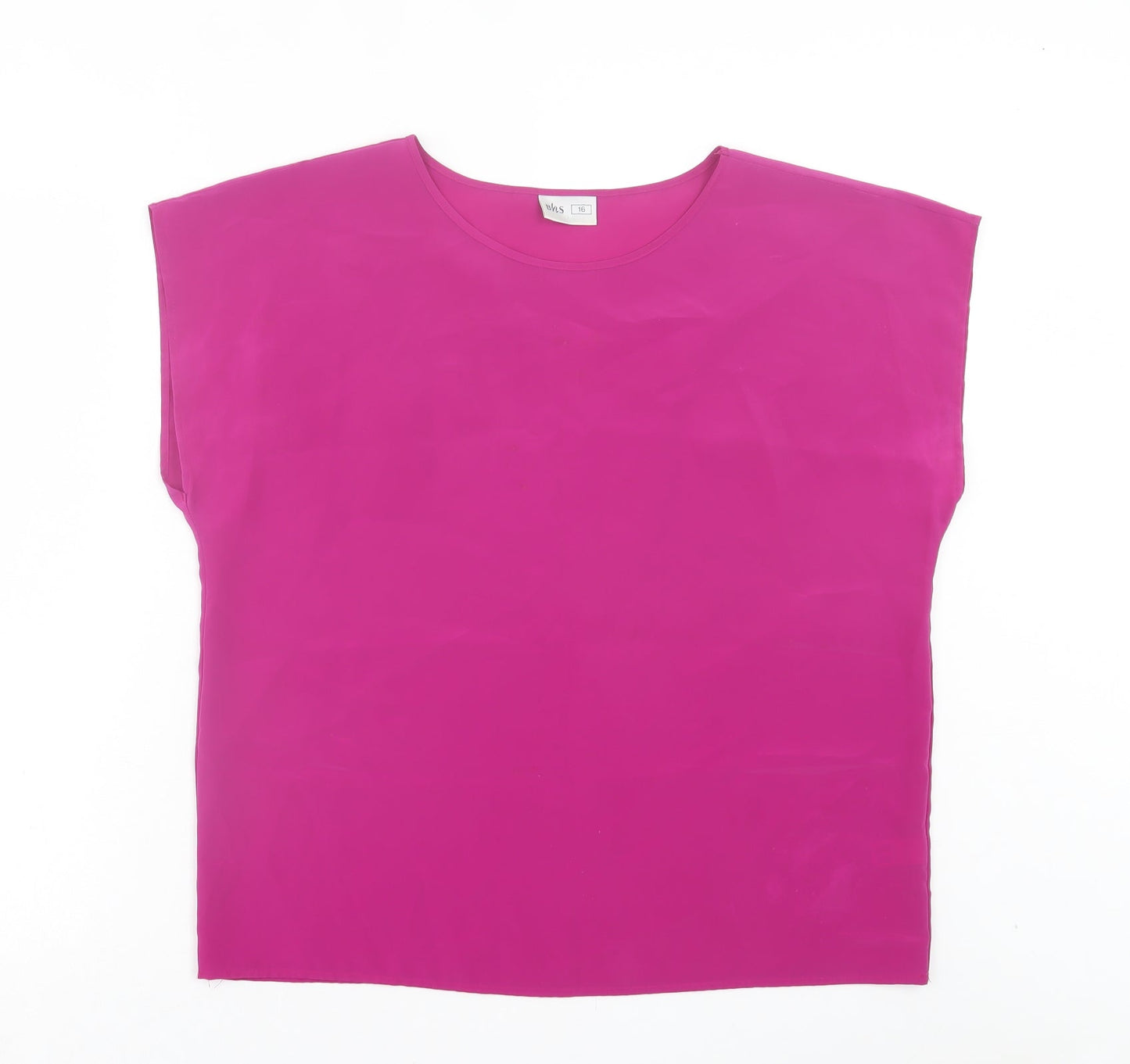 Womens UK Size 16 BHS Purple Basic T-Shirt