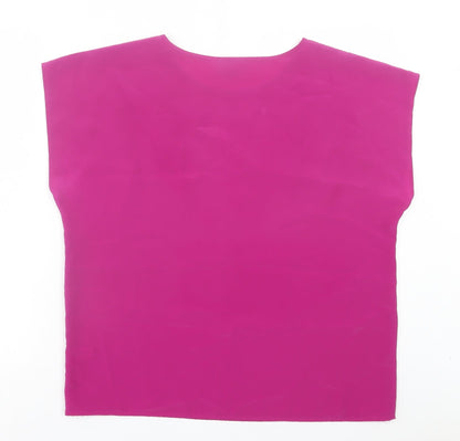 Womens UK Size 16 BHS Purple Basic T-Shirt