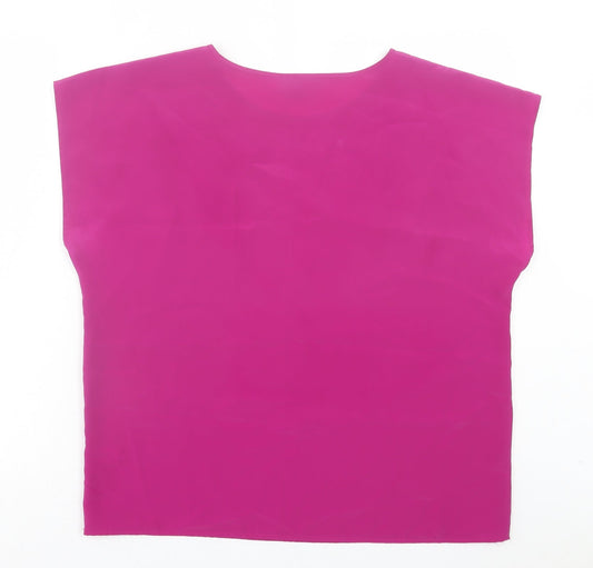 Womens UK Size 16 BHS Purple Basic T-Shirt