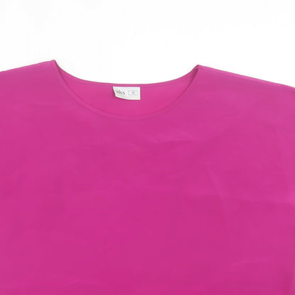Womens UK Size 16 BHS Purple Basic T-Shirt