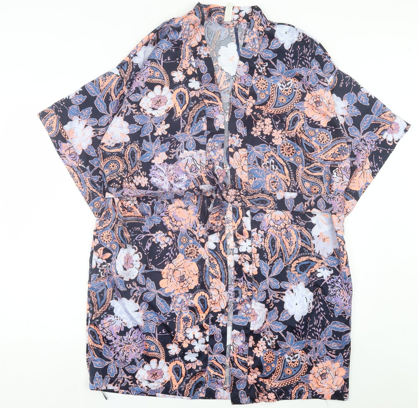 Womens UK Size XS Cotton On Multicoloured Kimono Blouse