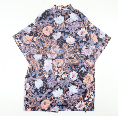 Womens UK Size XS Cotton On Multicoloured Kimono Blouse