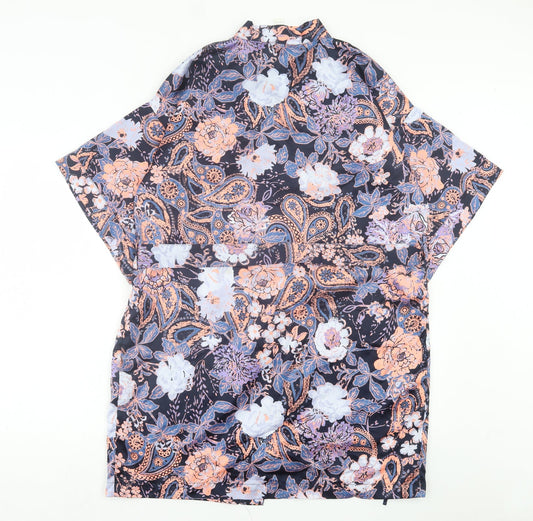 Cotton On Womens Multicoloured Paisley Polyester Kimono Blouse Size XS V-Neck