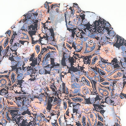 Womens UK Size XS Cotton On Multicoloured Kimono Blouse