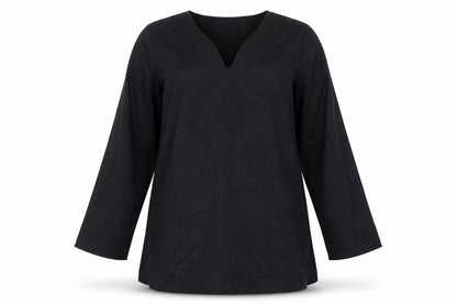 @ The beach Womens Black Cotton A-Line Size 16 V-Neck Pullover