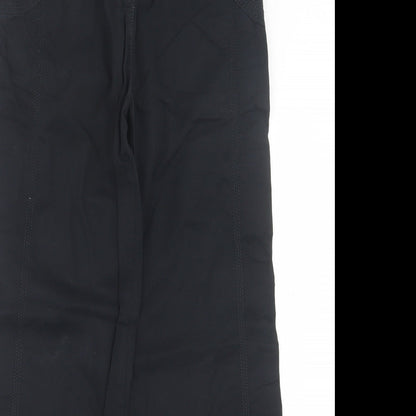 Womens UK Size 12 Marks and Spencer Regular Fit Chino Black Trousers