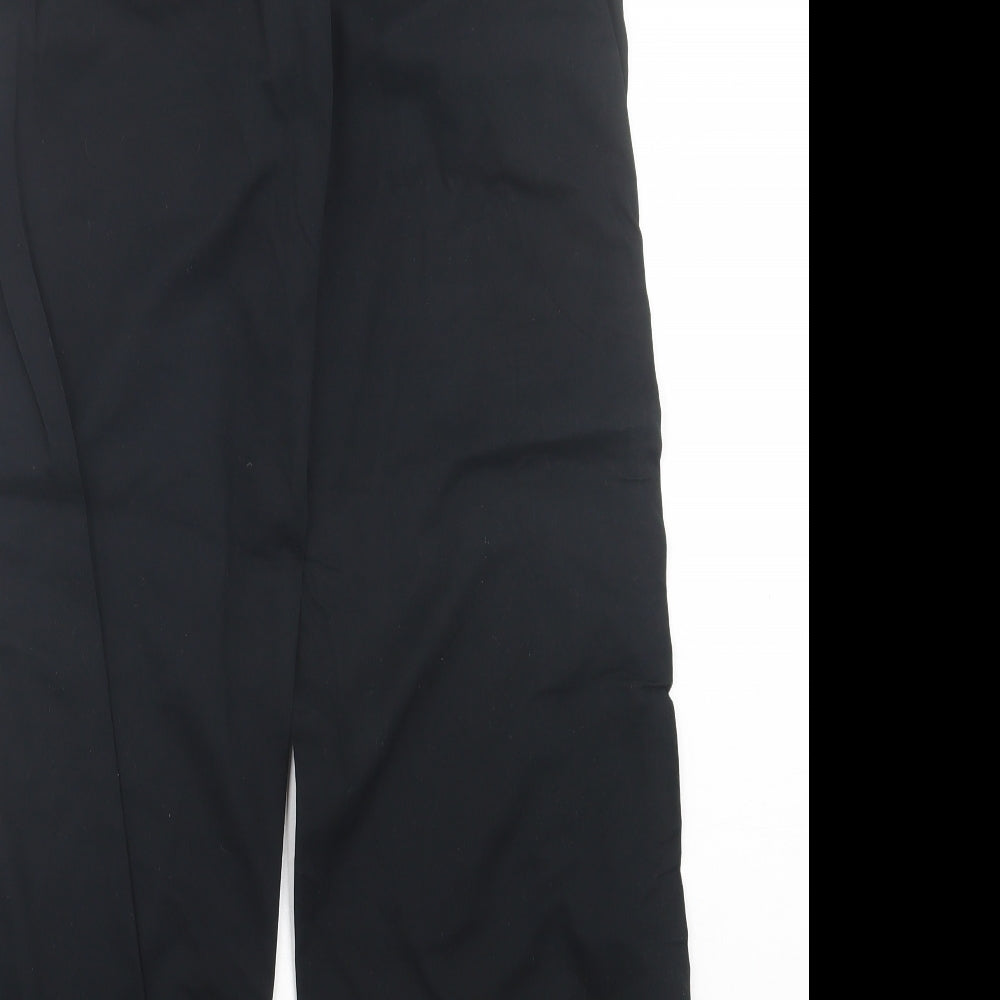 Womens UK Size 12 Marks and Spencer Regular Fit Chino Black Trousers