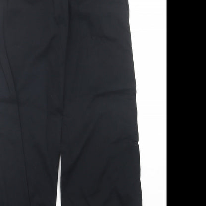 Womens UK Size 12 Marks and Spencer Regular Fit Chino Black Trousers