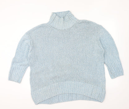 Womens UK Size M Marks and Spencer Blue Pullover Jumper