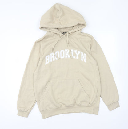 Peacock Ways Womens Beige Polyester Pullover Hoodie Size S Pullover - Brooklyn