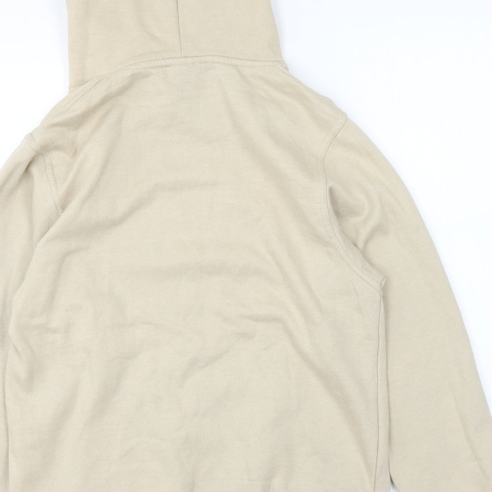 Peacock Ways Womens Beige Polyester Pullover Hoodie Size S Pullover - Brooklyn