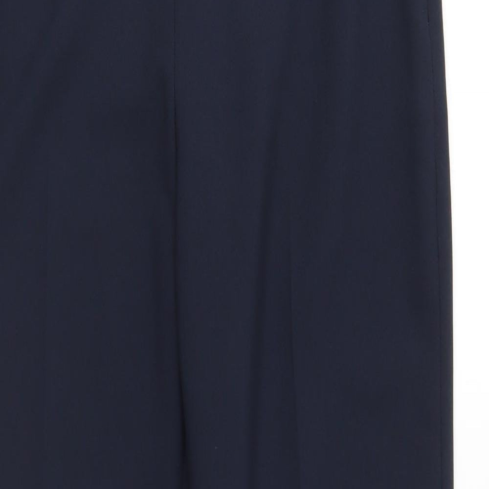 Womens UK Size 10 Marks and Spencer Regular Fit  Blue Trousers