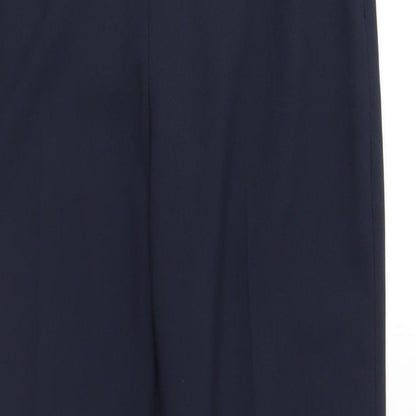 Womens UK Size 10 Marks and Spencer Regular Fit  Blue Trousers