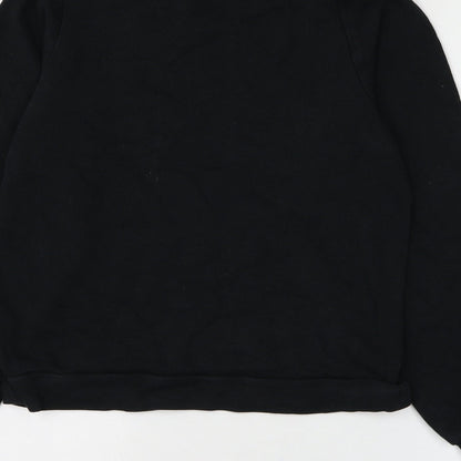 H&M Womens Black Polyester Pullover Sweatshirt Size S Pullover