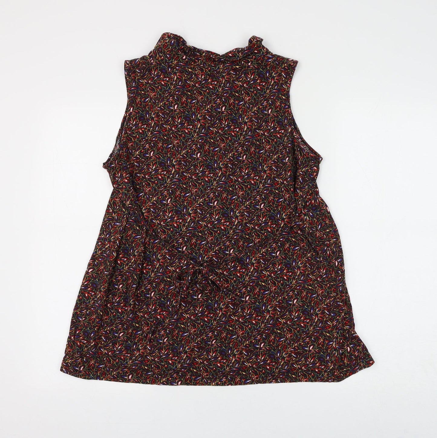Womens UK Size 14 Preworn Multicoloured Basic Blouse