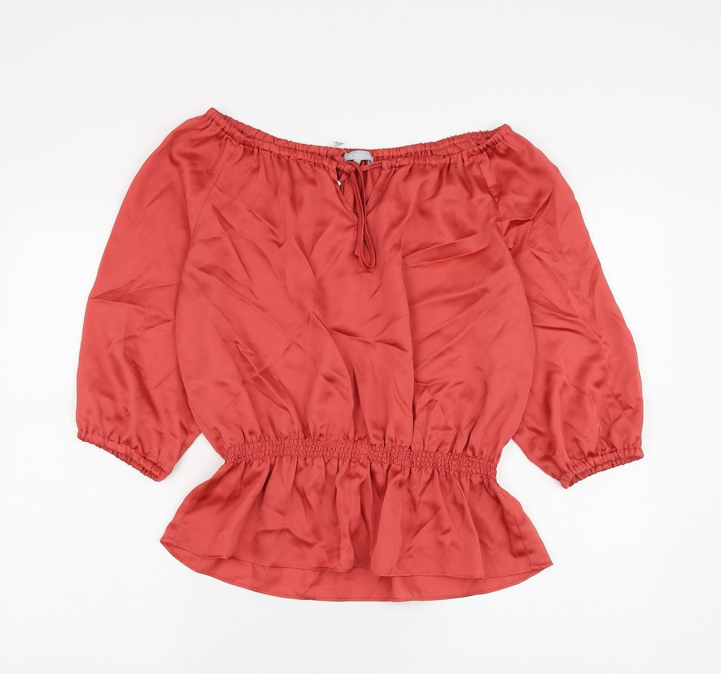 Womens UK Size M Violet & Claire Red Basic Blouse