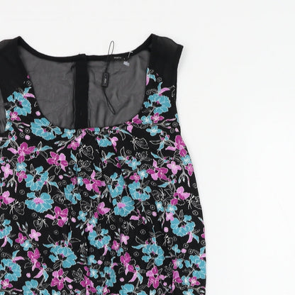 Womens UK Size 8 M&Co Black Basic Blouse