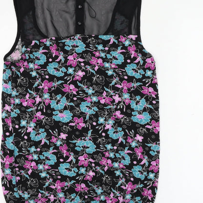 Womens UK Size 8 M&Co Black Basic Blouse