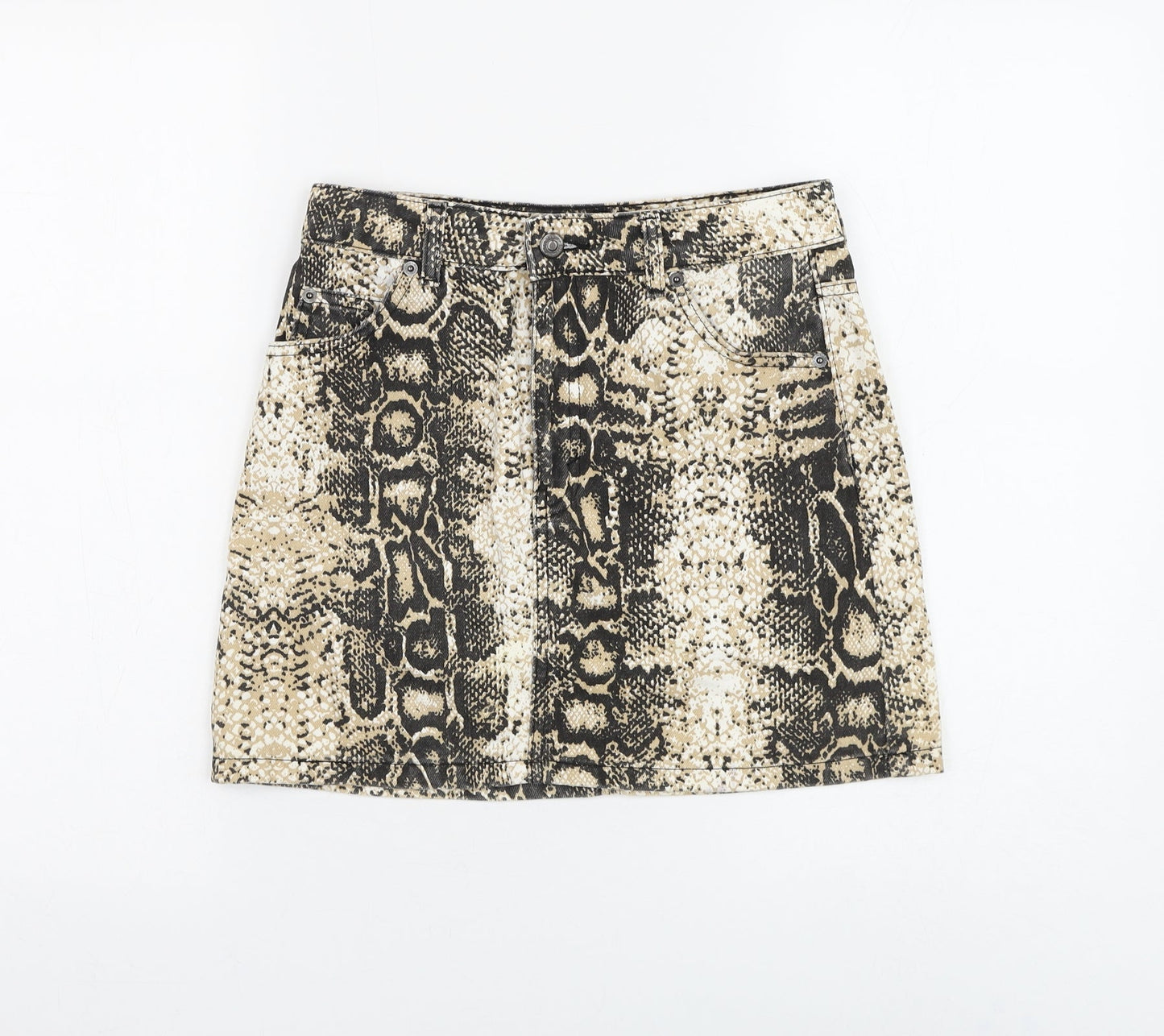 Womens UK Size 28 in Topshop Mini Denim Skirt