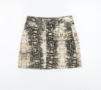 Womens UK Size 28 in Topshop Mini Denim Skirt