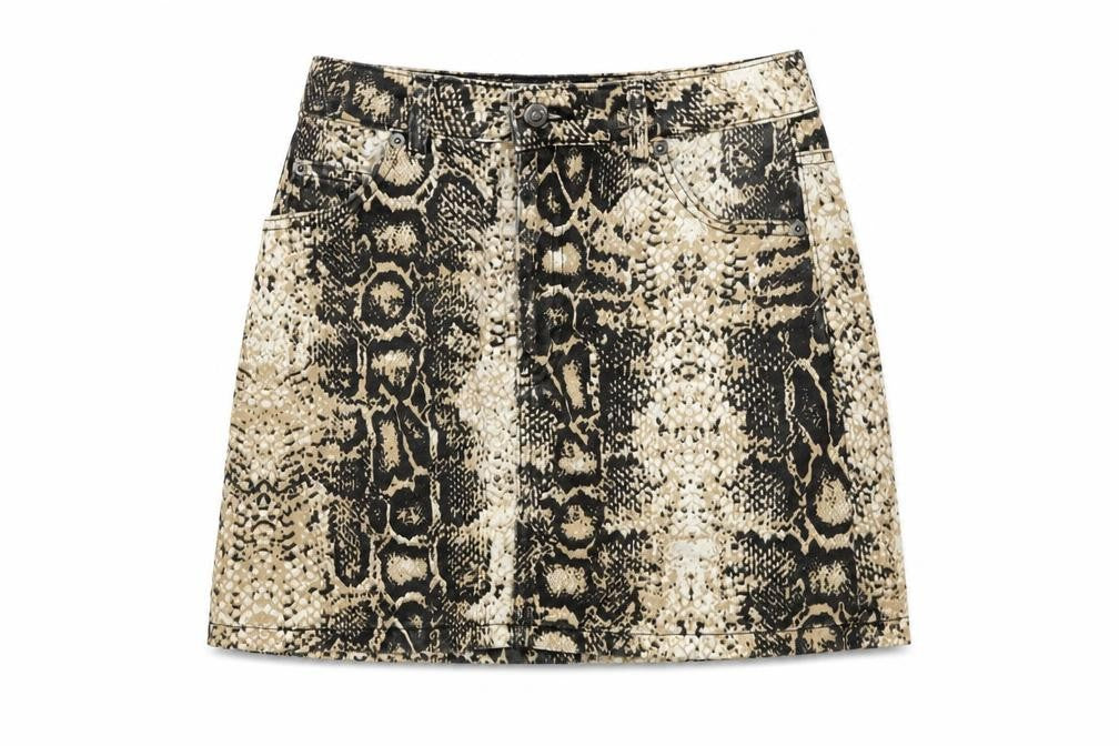 Womens UK Size 28 in Topshop Mini Denim Skirt