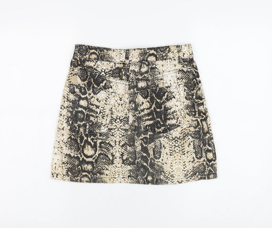Womens UK Size 28 in Topshop Mini Denim Skirt