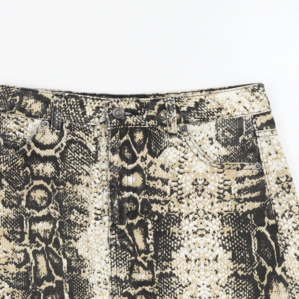 Womens UK Size 28 in Topshop Mini Denim Skirt