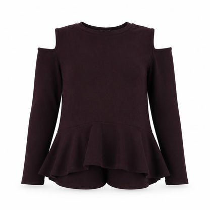 NEXT Girls Purple Round Neck Polyester Pullover Jumper Size 11-12 Years Pullover - Cold Shoulder