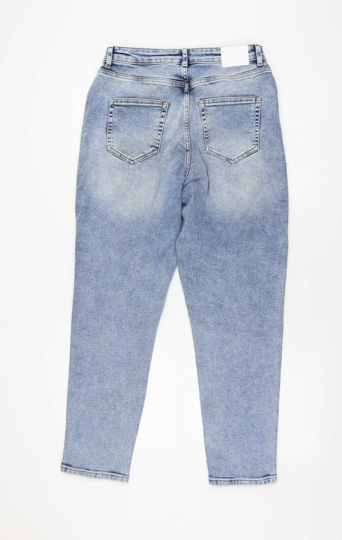 Only Womens Blue Cotton Straight Jeans Size 32 in L28 in Regular Zip