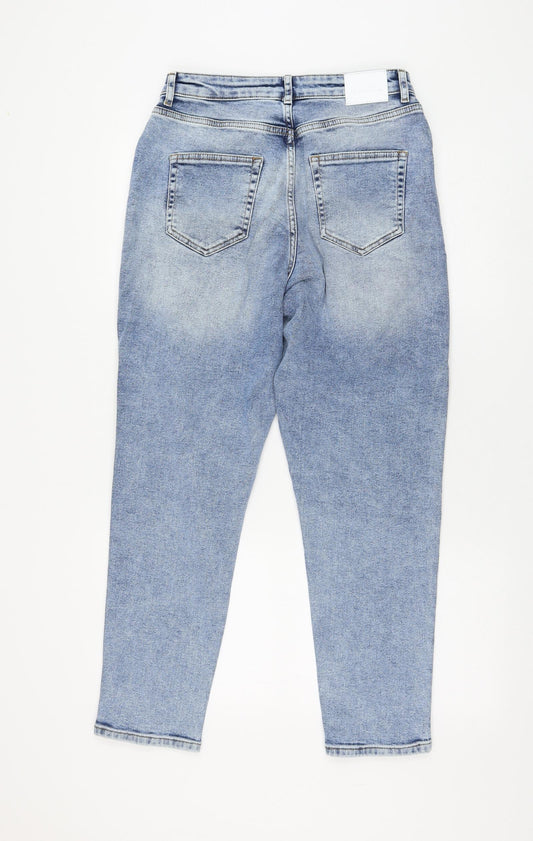 Only Womens Blue Cotton Straight Jeans Size 32 in L28 in Regular Zip
