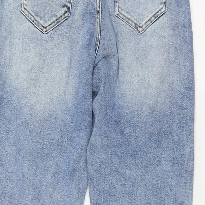 Only Womens Blue Cotton Straight Jeans Size 32 in L28 in Regular Zip