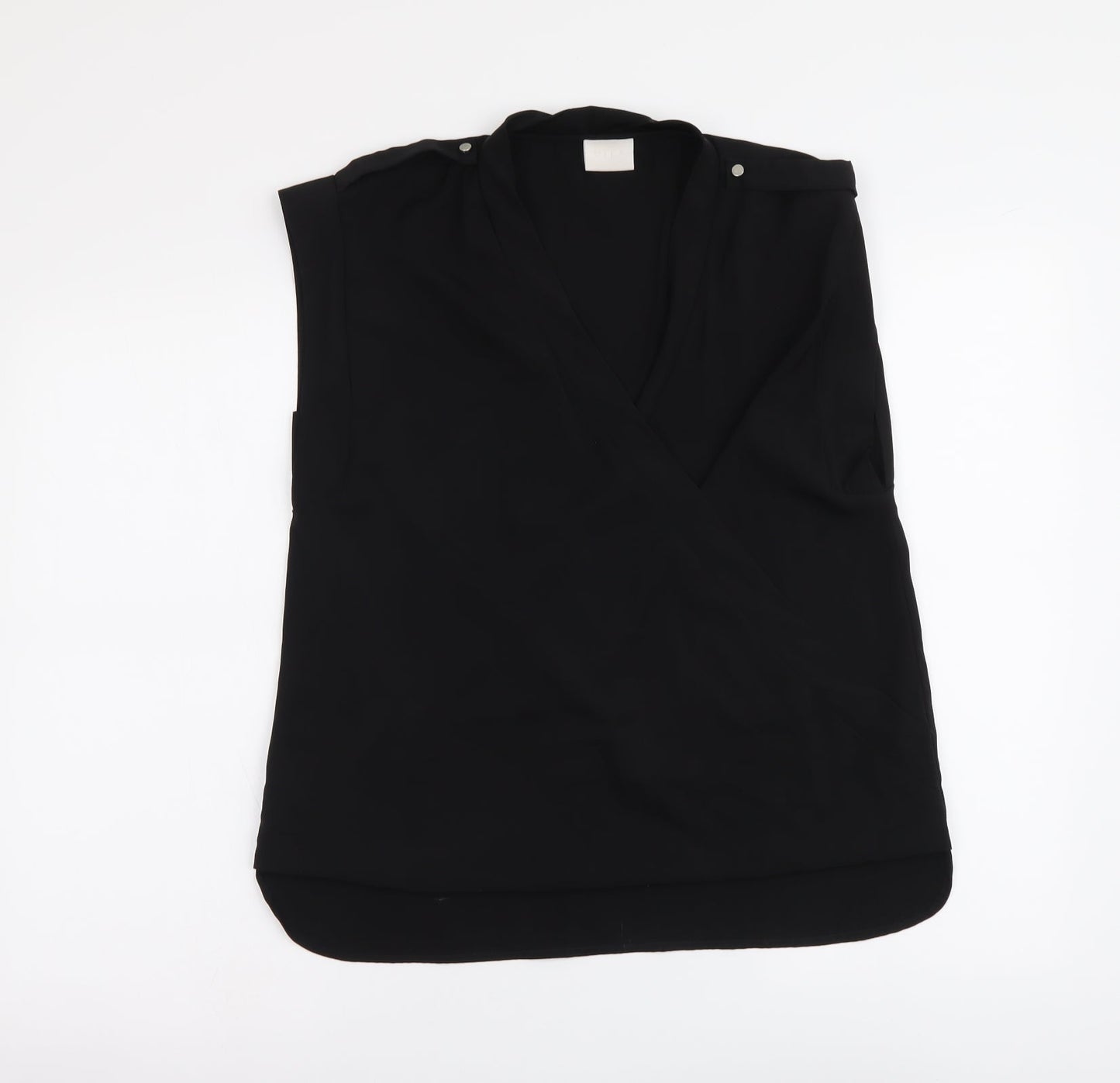 Womens UK Size M VILA Black Basic Tank