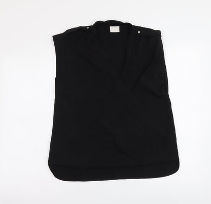 Womens UK Size M VILA Black Basic Tank