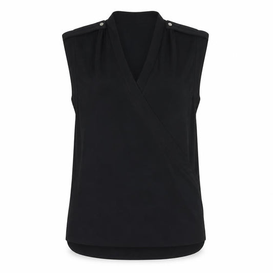 Womens UK Size M VILA Black Basic Tank