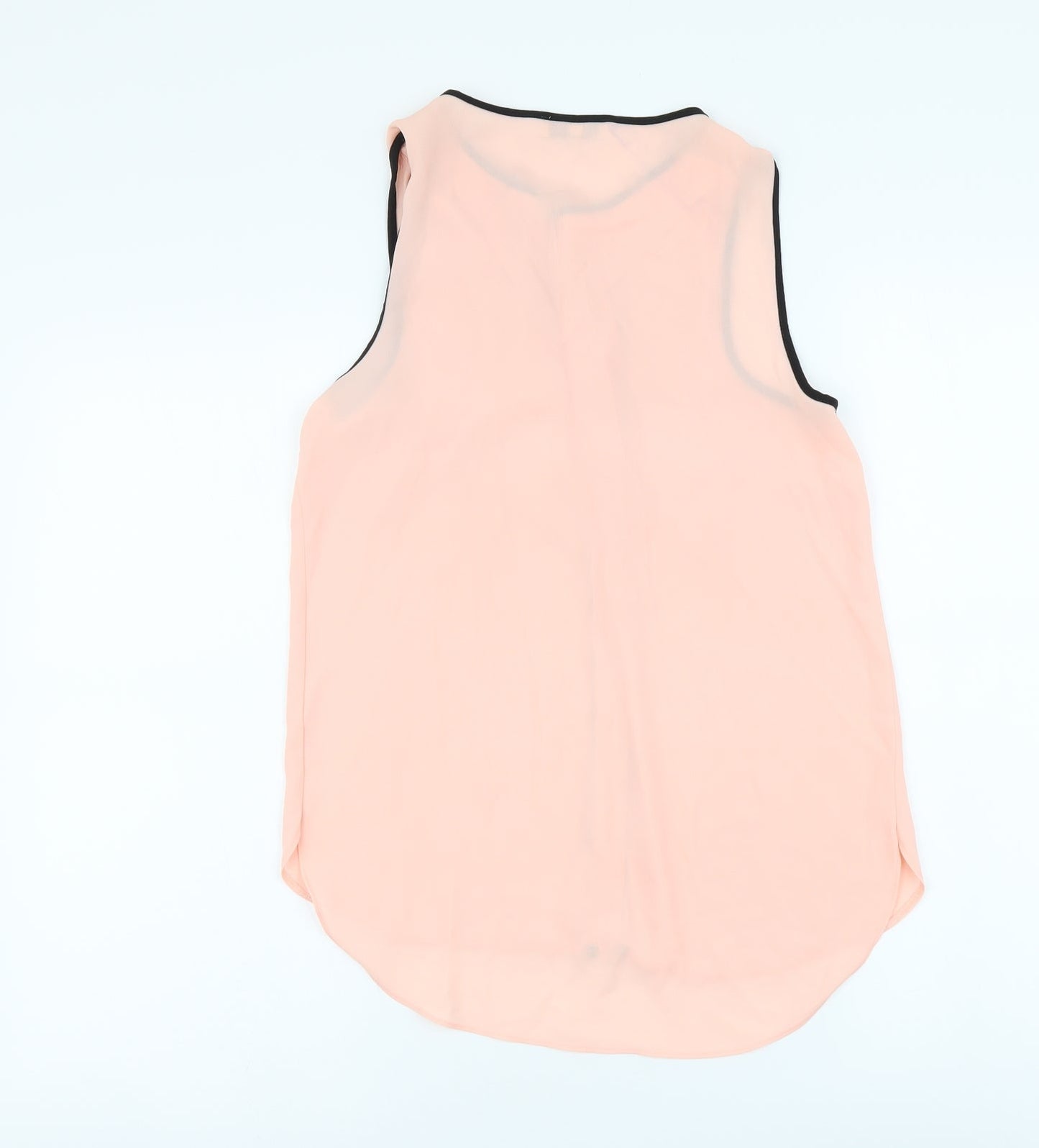 Papaya Womens Pink Polyester Basic Tank Size 8 V-Neck