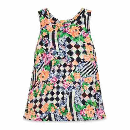 Womens UK Size S Glamorous Multicoloured Basic Tank
