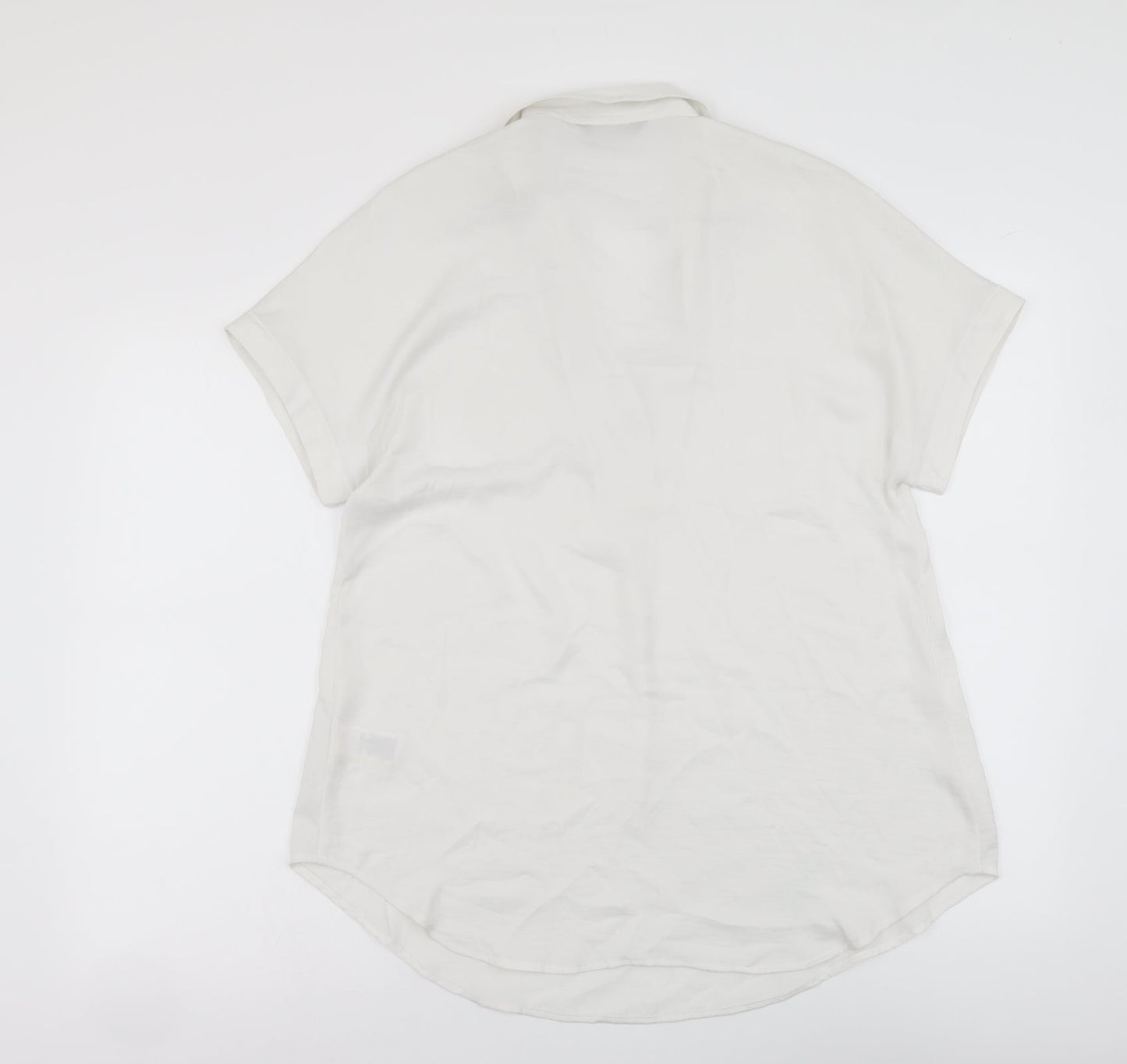 Womens UK Size 8 Marks and Spencer Ivory Basic Blouse