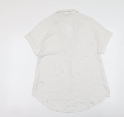 Womens UK Size 8 Marks and Spencer Ivory Basic Blouse