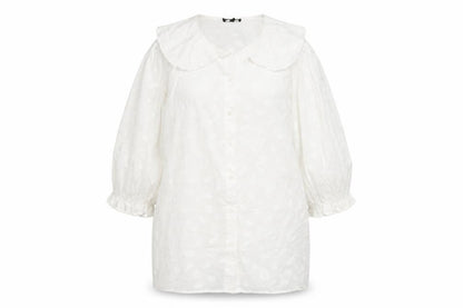 Womens UK Size 16 Phase Eight White Basic Button-Up